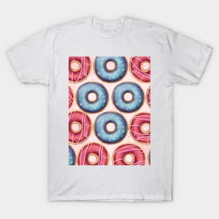 Donuts. Donuts pattern. color drawing of donuts. cartoon style T-Shirt